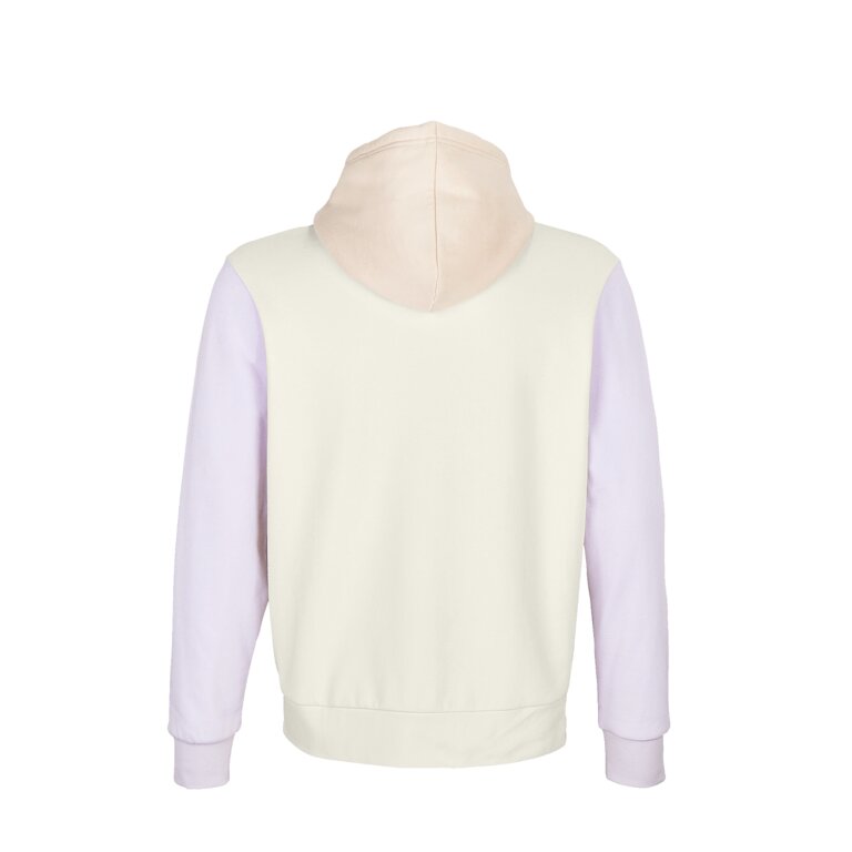 Sweat personnalisé mixte tricolore à capuche en coton bio 280 gr/m² - Collins | pandacola - 1