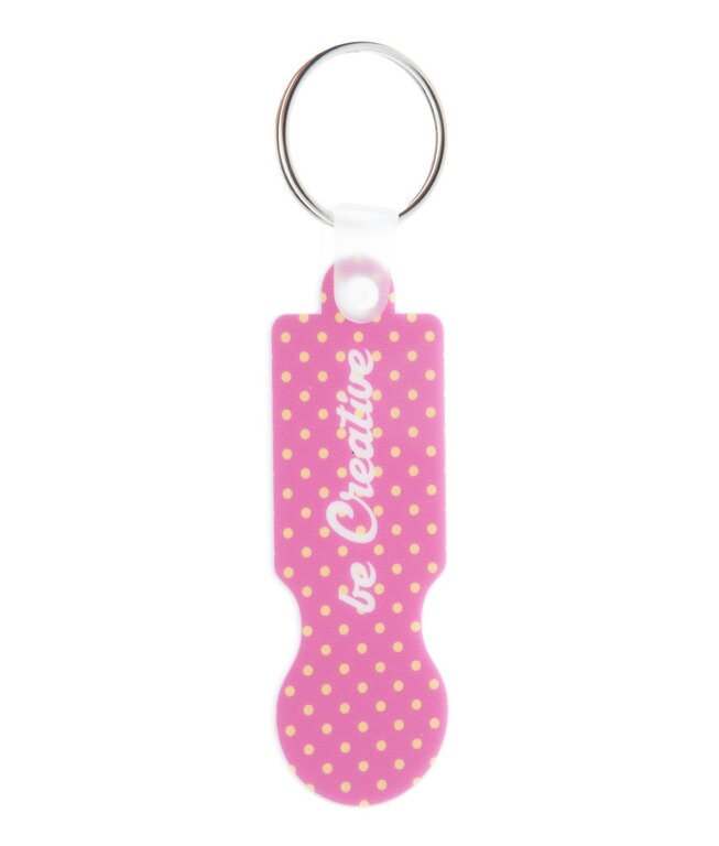 Porte-clés jeton en plastique impression quadri  - Biggy | pandacolach