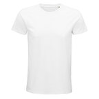 Tee-shirt personnalisable blanc homme coupe tubulaire en coton bio 175 gr/m² - Pioneer | pandacola - thumb