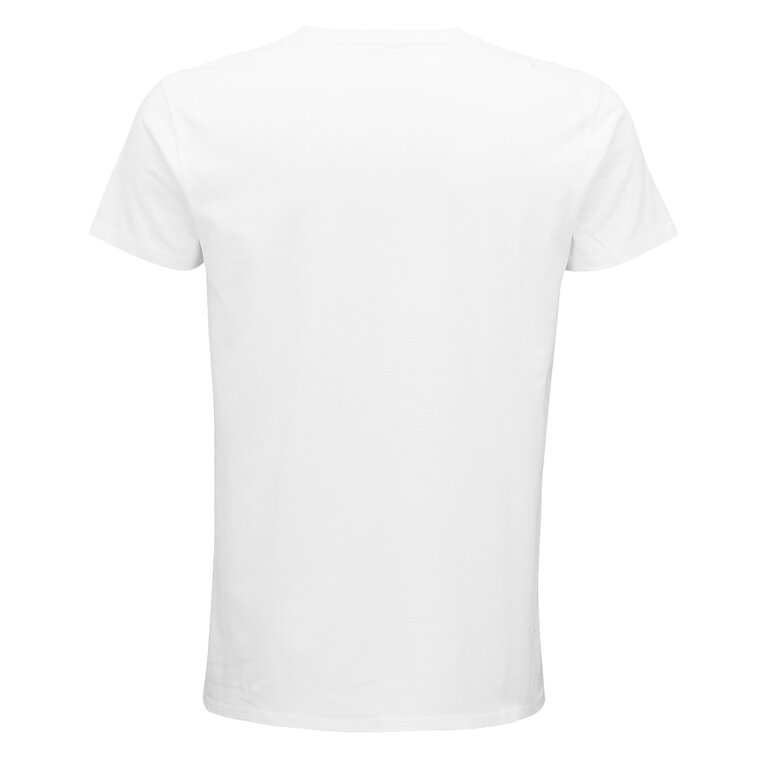 Tee-shirt personnalisable blanc homme coupe tubulaire en coton bio 175 gr/m² - Pioneer | pandacola - 1