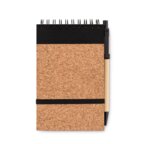 Carnet personnalisable A6 avec couverture en liège avec stylo - Legi | pandacolach - thumb - 1