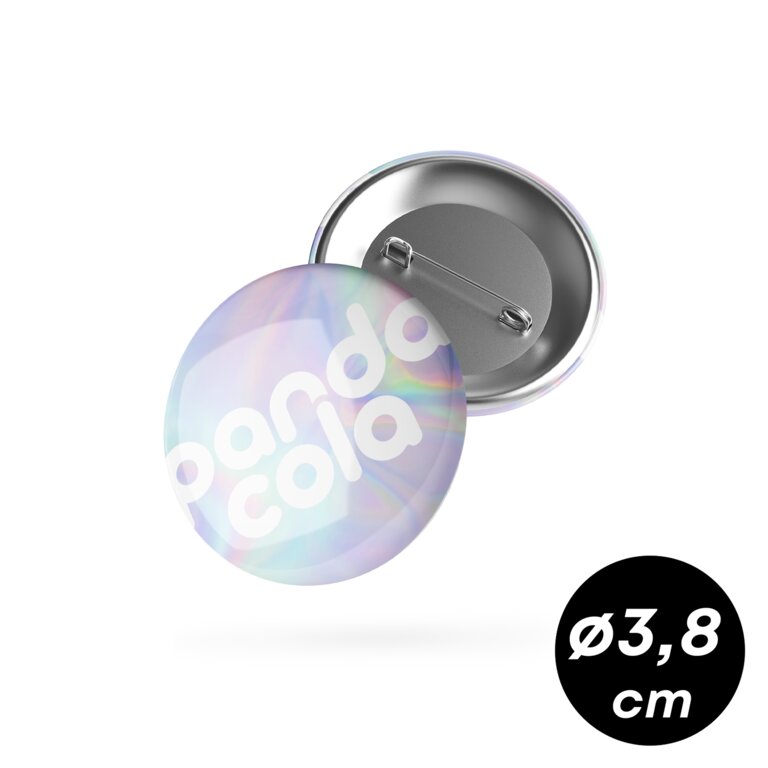 Badge personnalisé rond Ø3,8 cm - Paty | pandacolach
