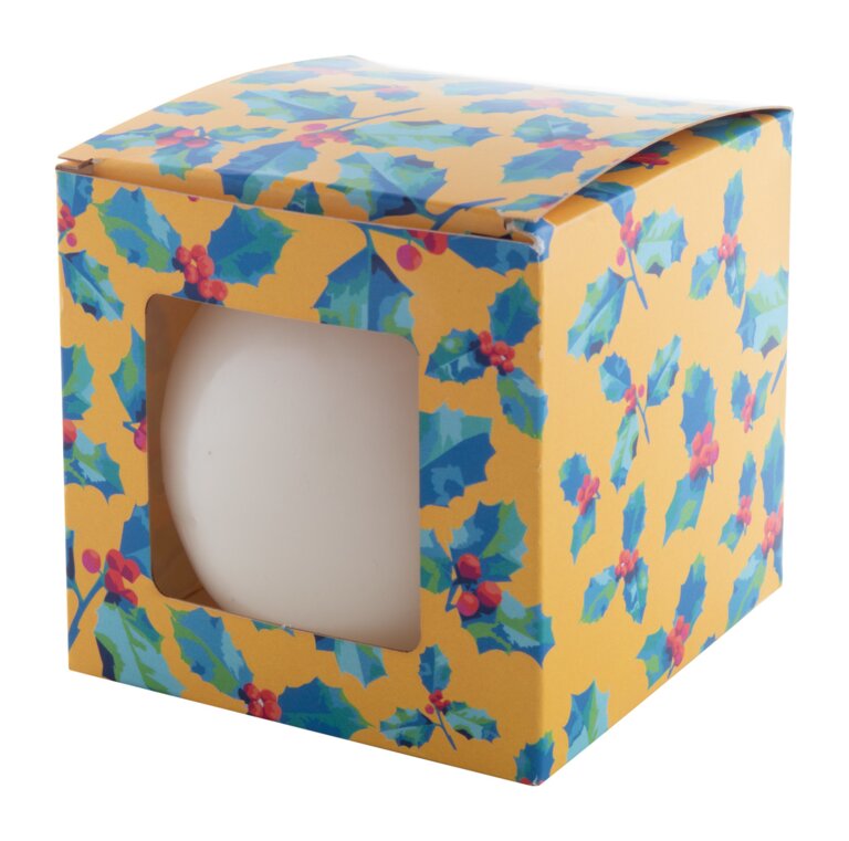 Bougie ronde personnalisable blanche inodore - Cosmos | pandacolach - 2