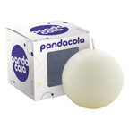 Bougie ronde personnalisable blanche inodore - Cosmos | pandacolach - thumb - 1