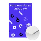 Panneau format portrait en Forex 3mm avec marquage recto 20X30 cm - Pino | pandacola - thumb - 1