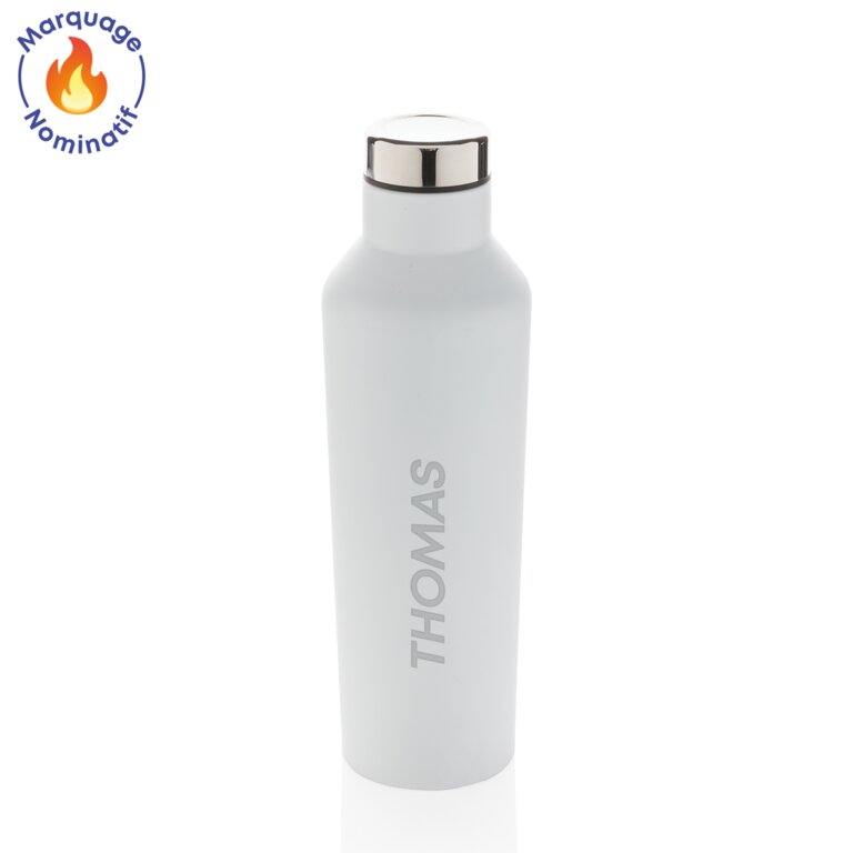 Bouteille isotherme publicitaire avec prénom en acier inoxydable  - Moderne | pandacolach
