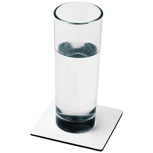 Sous-verre carré publicitaire base en mousse noir - Benton | Q-Mat® | pandacolach - 3
