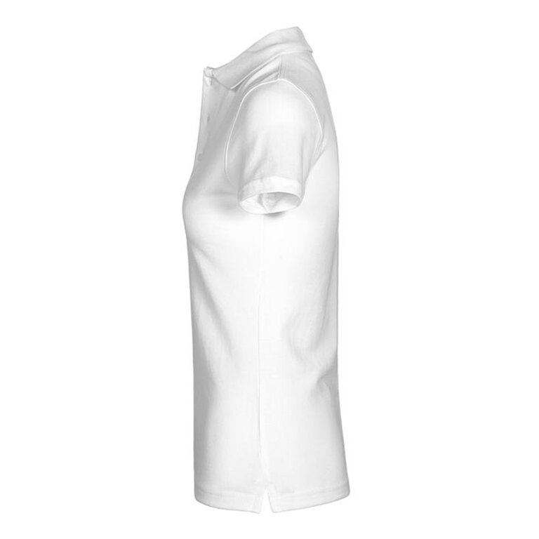 Polo personnalisable blanc à maille piquée en coton 220 gr/m² | PROMODORO® - Vincent White Femme | pandacolach - 2