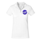 Polo personnalisable blanc à maille piquée en coton 220 gr/m² | PROMODORO® - Vincent White Femme | pandacolach - thumb - 3