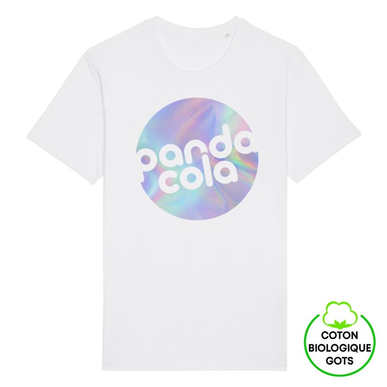 T-shirt unisexe personnalisable en coton biologique 150 gr/m² | STANLEY/STELLA® - Rocker White | pandacolach
