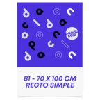 Affiche publicitaire en quadrichromie recto 135 gr/m² 70 x 100 cm - Mepo | pandacolach - thumb - 1