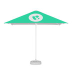 Parasol personnalisé carré avec ouverture télescopique - Galapagos | pandacolach - thumb - 2