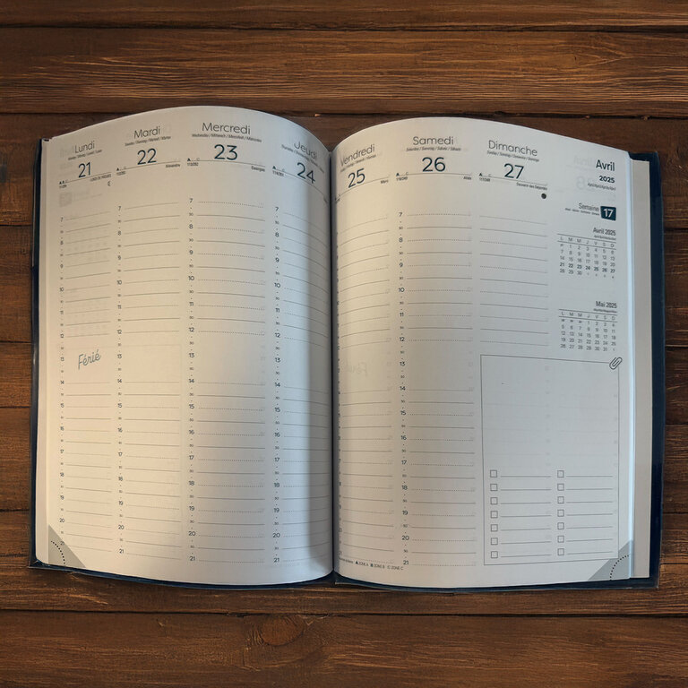 Agenda personnalisable de bureau 21 x 27 cm 2025/2026 - Memorio | pandacola - 4