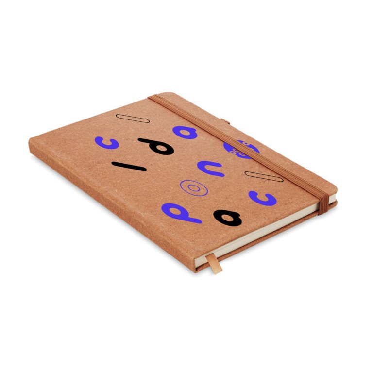 Carnet A5 personnalisé 80 pages lignées en PU recyclé - Lecte | pandacolach