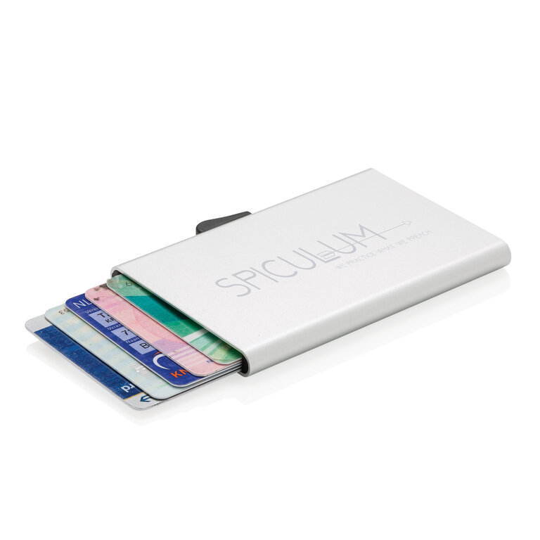 Porte-cartes RFID personnalisé en aluminium - Secure | pandacola - 1