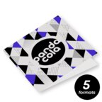 Carte de vœux personnalisée double rabat 250g/m² - Merry | pandacolach - thumb - 1