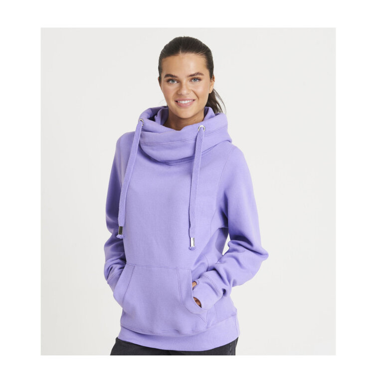 Sweat shirt col montant à capuche unisexe personnalisable en coton 330 gr/m² | JUST HOODS® AWDis - Ari | pandacola