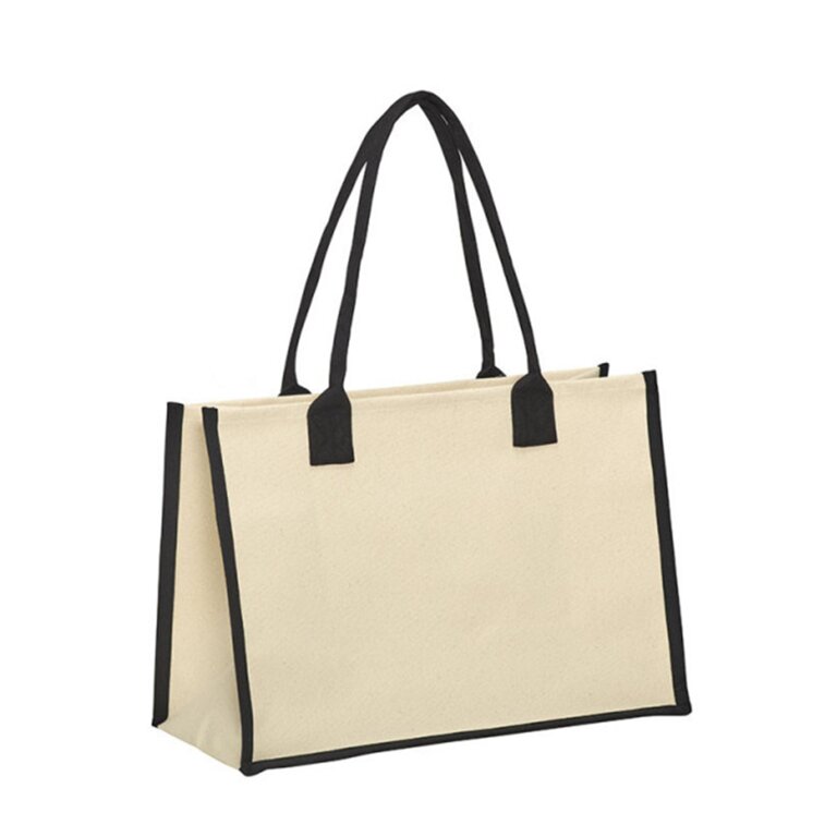 Sac publicitaire fond rigide en coton et canva 340 gr/m² - Charmant | pandacolach