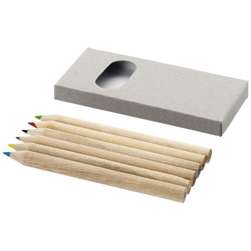 Set de 6 crayons de couleur publicitaire - Eslov | pandacola - 1