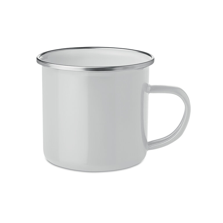 Mug personnalisable métal vintage en émail 350 mL - Plateado | pandacolach