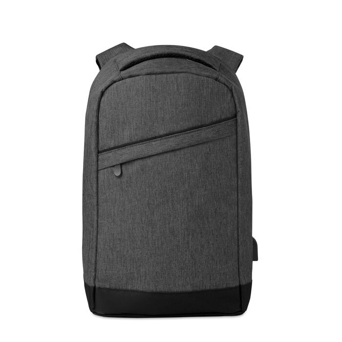 Sac à dos personnalisable avec câble de chargement et poche d'ordinateur 13" - Berlin | pandacolach