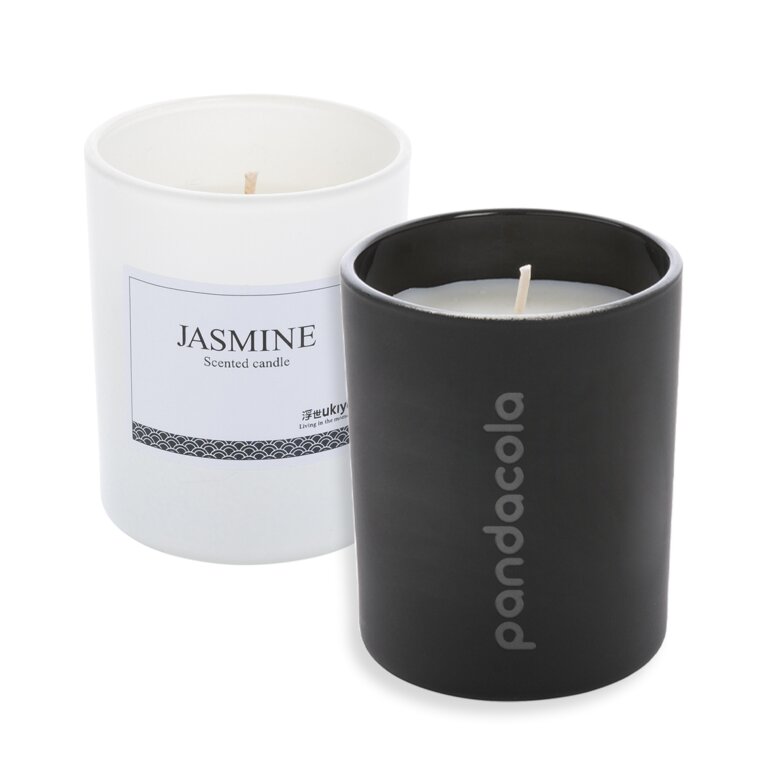 Bougie parfumée au Jasmin personnalisable - Olis | pandacolach
