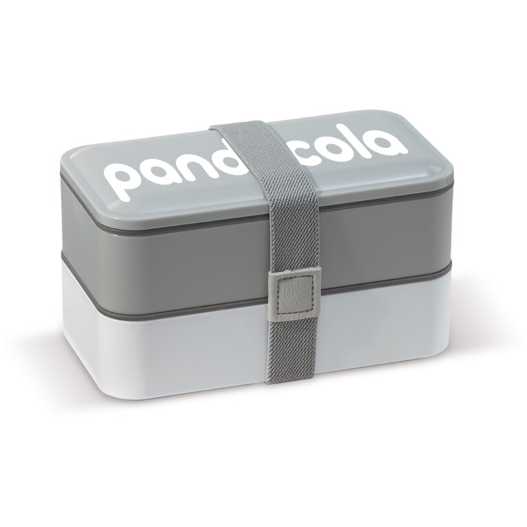 Lunch box personnalisable composée de plusieurs compartiments avec couverts - Bento | pandacola