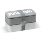 Lunch box personnalisable composée de plusieurs compartiments avec couverts - Bento | pandacolach - thumb - 1