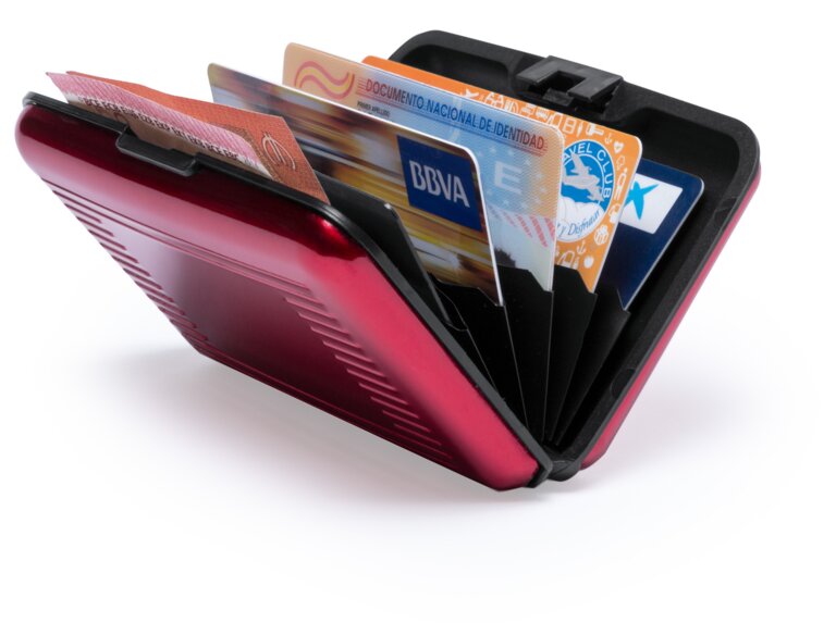 Porte-cartes publicitaire avec protection anti-RFID 6 compartiments - Rainol | pandacolach