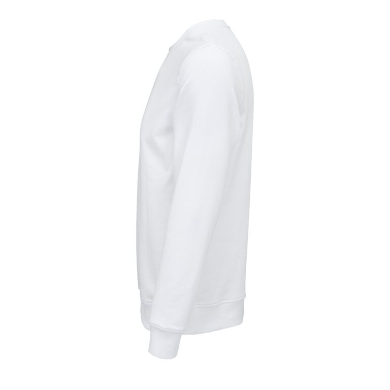 Sweat shirt publicitaire unisexe blanc en coton bio 280 gr/m² - Comet | pandacola - 2