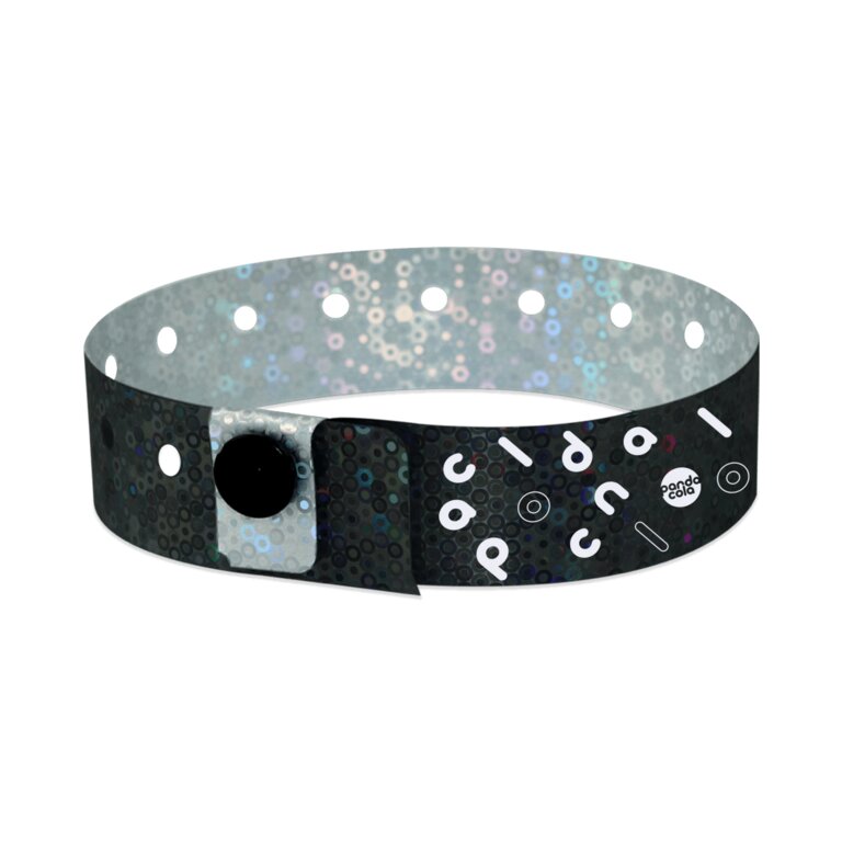 Bracelet holographique personnalisable à paillettes - Vip | pandacolach