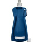 Gourde publicitaire pliable bouchon sport et mousqueton 420 ml - Fitty | pandacola - thumb