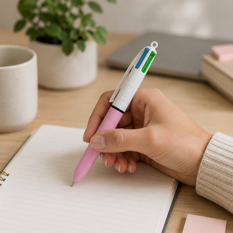 Stylo bille 4 couleurs personnalisable BIC® - 4 Couleurs Fashion | pandacola - 3