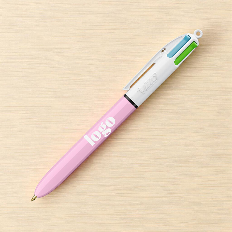 Stylo bille 4 couleurs personnalisable BIC® - 4 Couleurs Fashion | pandacola