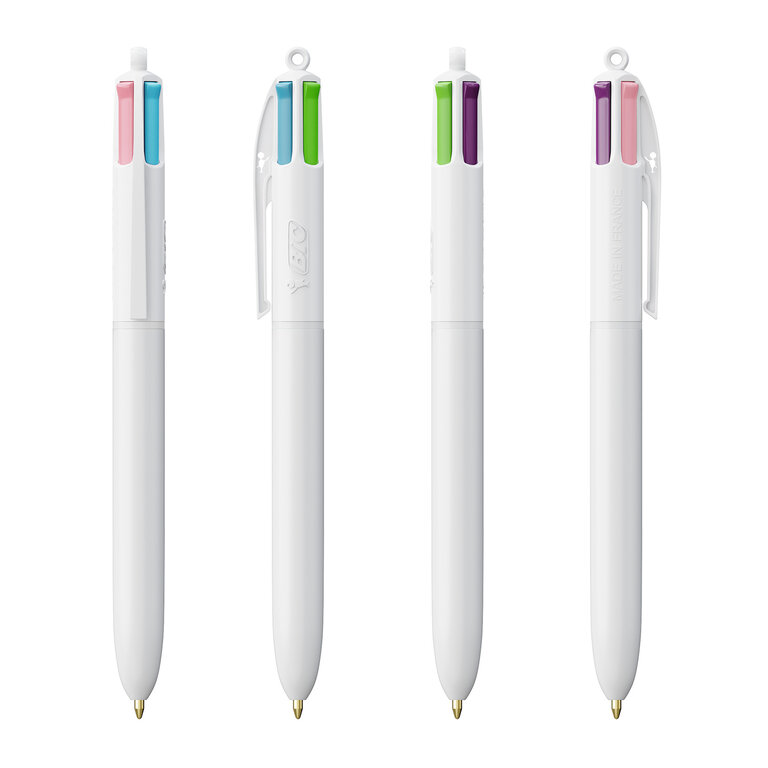 Stylo bille 4 couleurs personnalisable BIC® - 4 Couleurs Fashion | pandacola - 1
