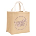 Sac en jute personnalisable avec anses en coton - East | pandacola - thumb - 1