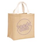Sac en jute personnalisable avec anses en coton - East | pandacolach - thumb - 1