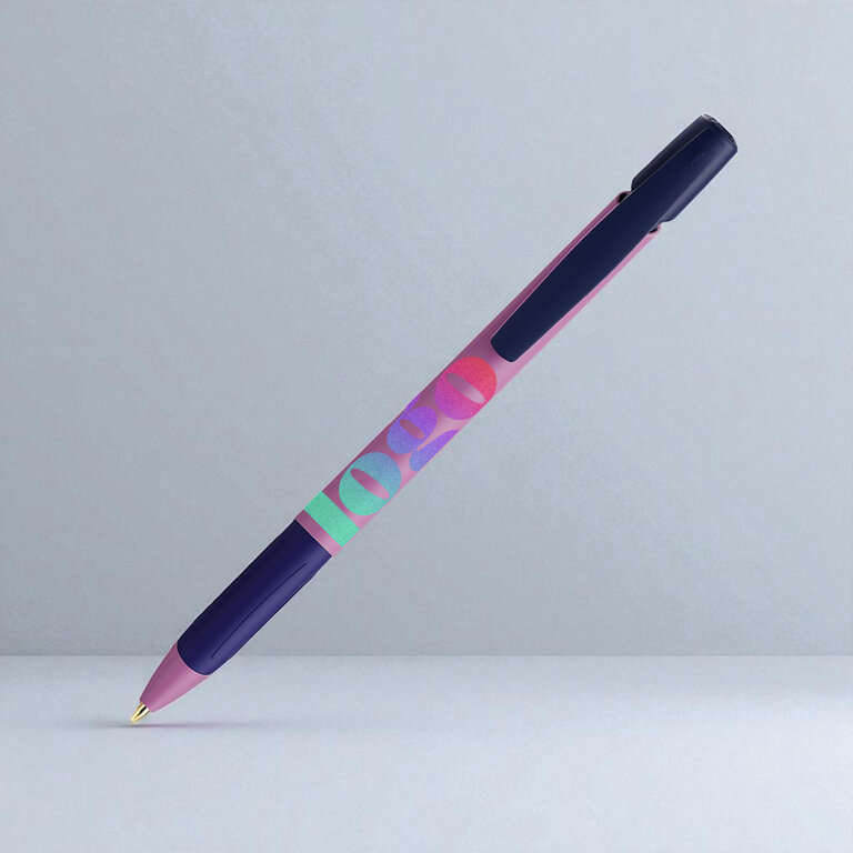 Stylo en plastique recyclé avec Grip BIC® - Media Clic Ecolutions | pandacola