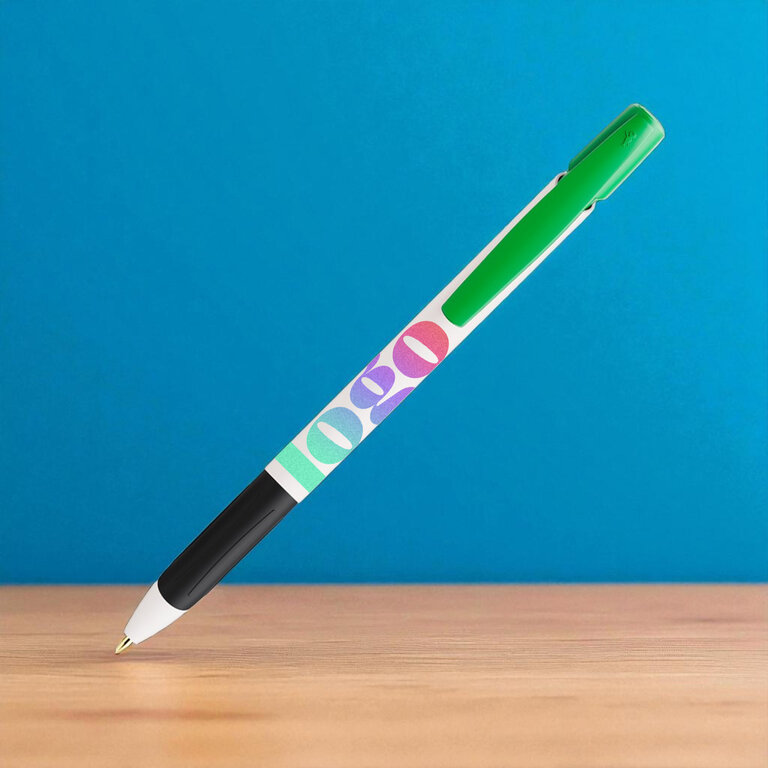 Stylo en plastique recyclé avec Grip BIC® - Media Clic Ecolutions | pandacola