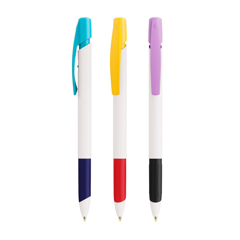 Stylo en plastique recyclé avec Grip BIC® - Media Clic Ecolutions | pandacola - 2