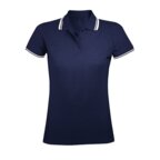 Polo Femme personnalisé bicolore en coton 200 gr/m² - Pasadena Couleur | pandacola - thumb