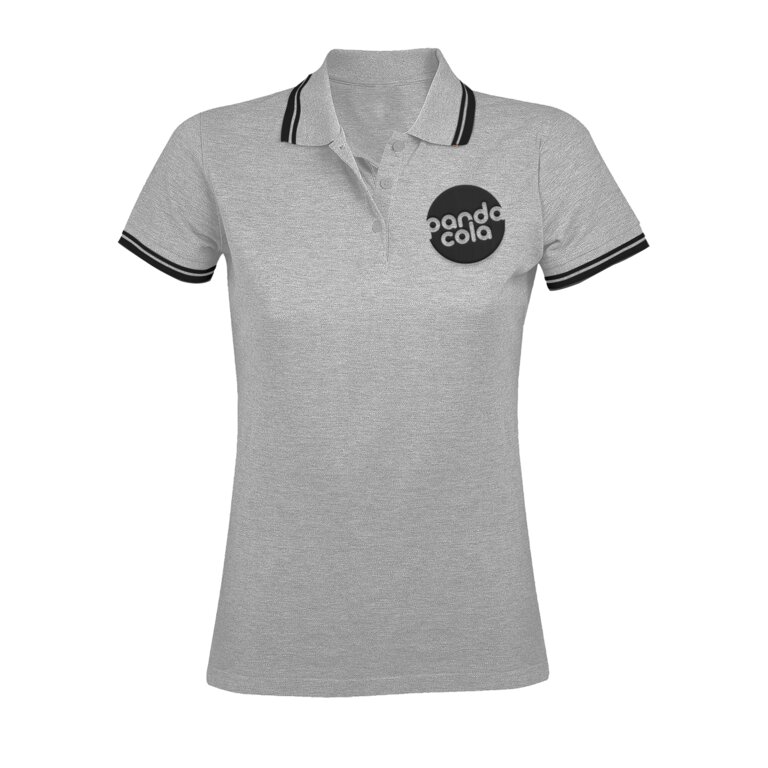 Polo Femme personnalisé bicolore en coton 200 gr/m² - Pasadena Couleur | pandacolach