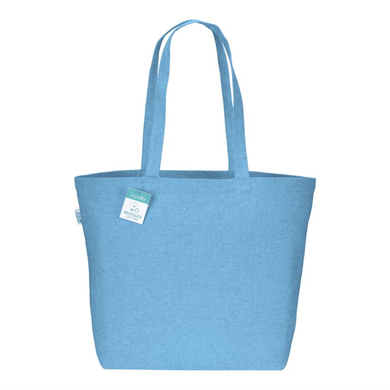 Sac personnalisable en coton recyclé avec soufflet 280 gr/m² - Ranpli | pandacola - 1