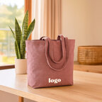 Sac personnalisable en coton recyclé avec soufflet 280 gr/m² - Ranpli | pandacolach - thumb - 2