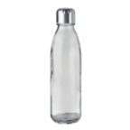 Bouteille personnalisable transparente en verre 650 ml avec bouchon en inox - Aspen Glass Clear | pandacola - thumb