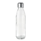 Bouteille personnalisable transparente en verre 650 ml avec bouchon en inox - Aspen Glass Clear | pandacola - thumb