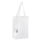 Sac pliable publicitaire en polyester avec poche zippée - Naji | pandacola - thumb