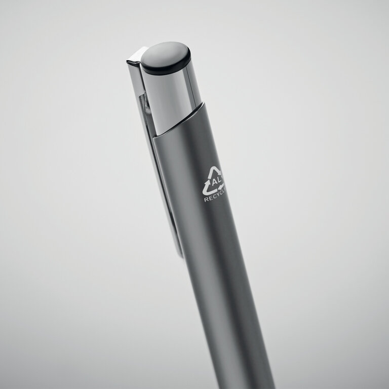 Stylo personnalisable en aluminium recyclé encre bleue - Alimo Recyclé | pandacolach - 2