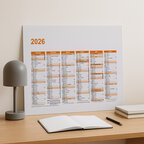 Calendrier bancaire 2026 rembordé personnalisable r/v épais - Dili | pandacola - thumb - 4