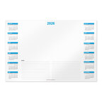Sous main calendrier publicitaire 2026 avec zone d'annotation - Notes | pandacolach - thumb
